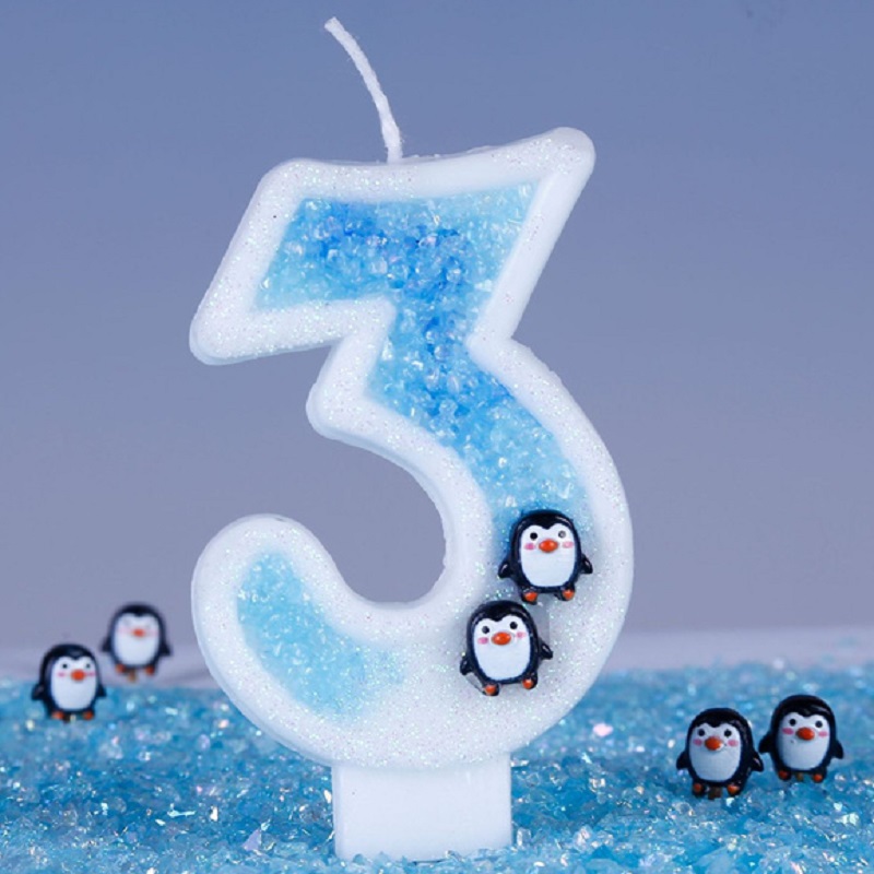 Luxury Candle Supplies Usa - Vela azul de cumpleaños para niños,
