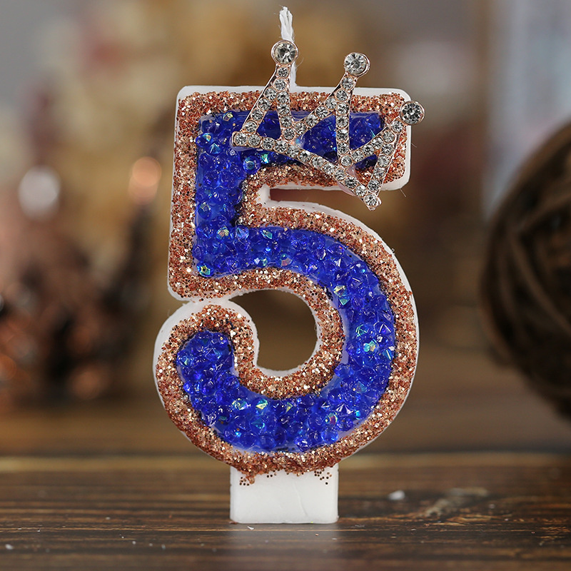Velas azules con números de cu - Luxury Candle Supplies Usa reseña y precio