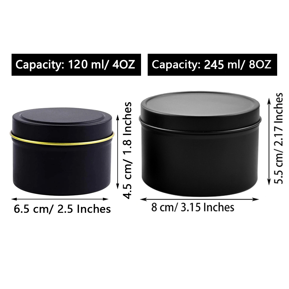 Latas de vela de 4oz/8oz con t - Candle Supplies Store reseña y precio