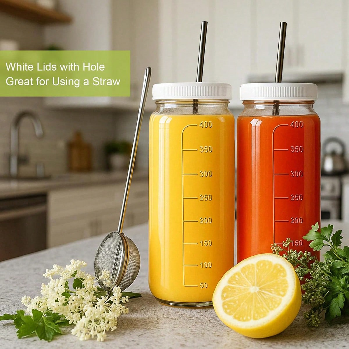 Paquete de 8 Botellas de Vidri - Mason Jar 8Oz reseña y precio