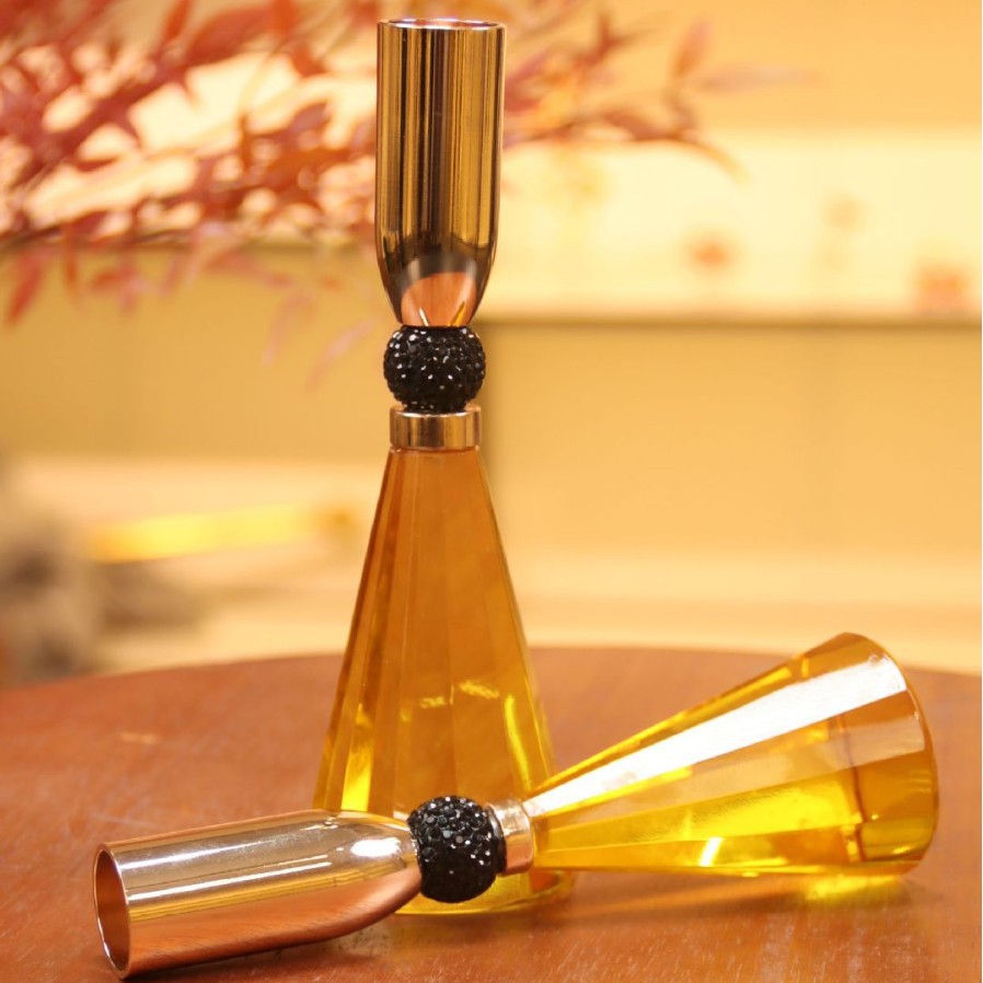 Portavelas de cristal, conjunt - Luxury Candle Supplies Usa reseña y precio