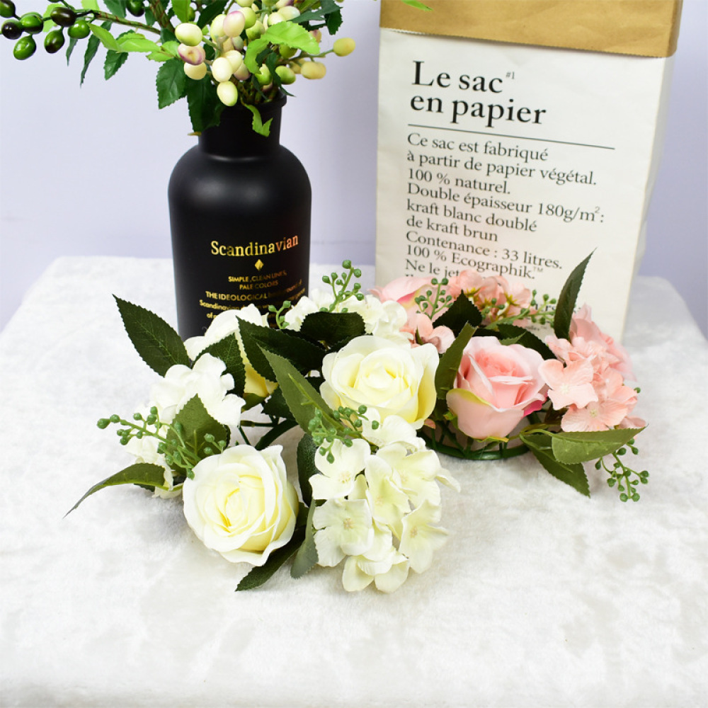 Guirnalda de rosas realistas,  - Luxury Candle Supplies Usa reseña y precio